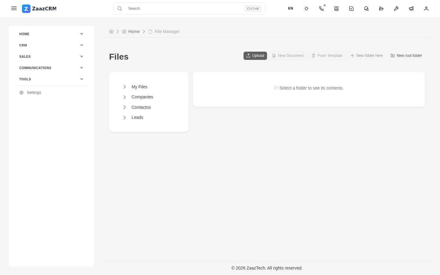 Screenshot: file manager with folder tree and file list