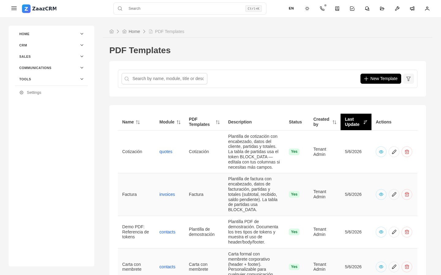 Screenshot: preview of a generated PDF