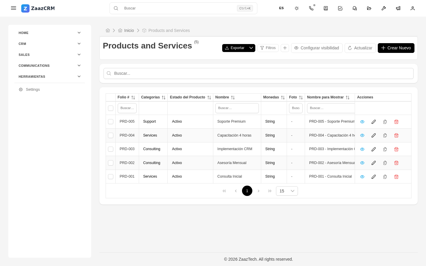 Screenshot: agregar renglón con autocompletado de producto en un presupuesto